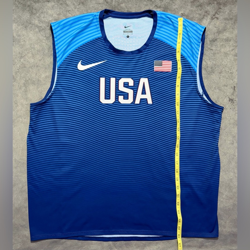 Nike USA Men's Official Rio Team Track and Field Throw Tank SIZE MEDIUM